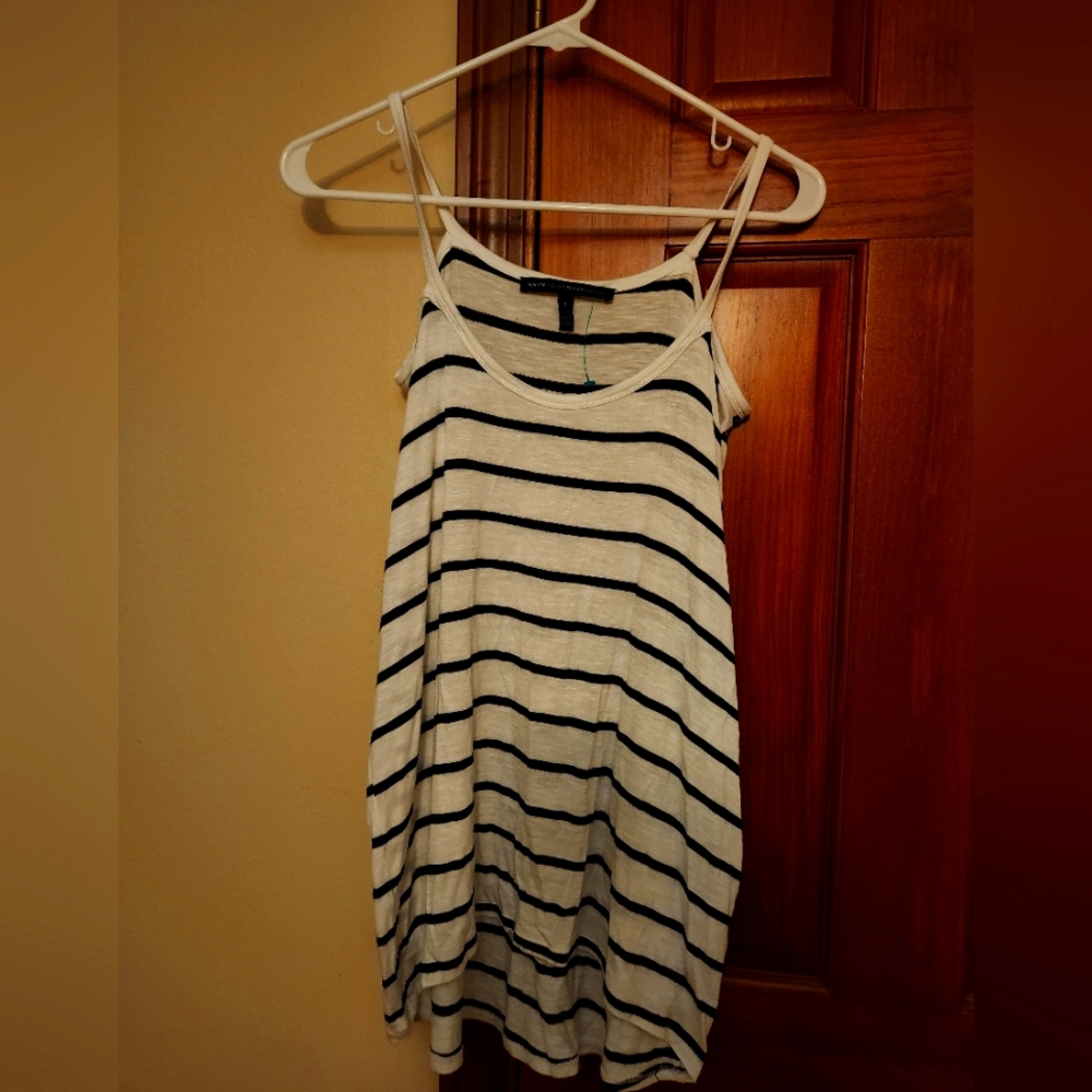 White House Black Market cold shoulder top, size S.